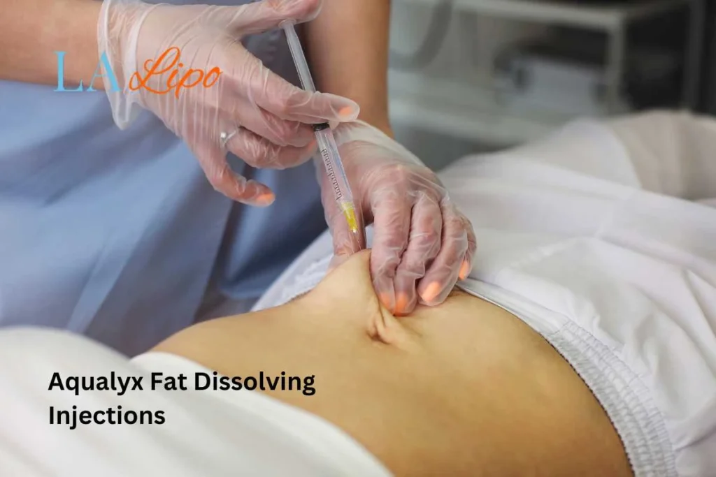 woman having fat dissolving injections Wakefield in the stomach