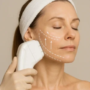 Woman having HI-FU to reduce wrinkles call LA LIPO Wakefield Now!