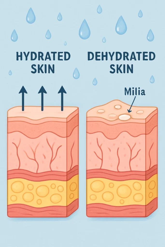 The importance of hydration and milia production Wakefield