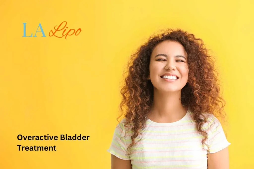 woman smiling about overactive bladder treatment Wakefield solutions